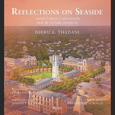 Cover of a book titled 'Reflections on Seaside' featuring a coastal town illustration.
