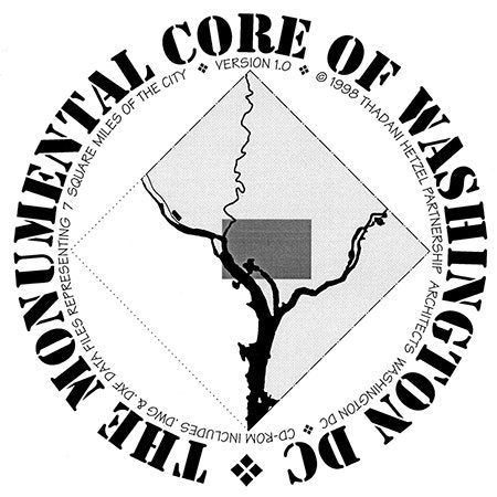 Logo featuring a tree and map outline of Washington DC.