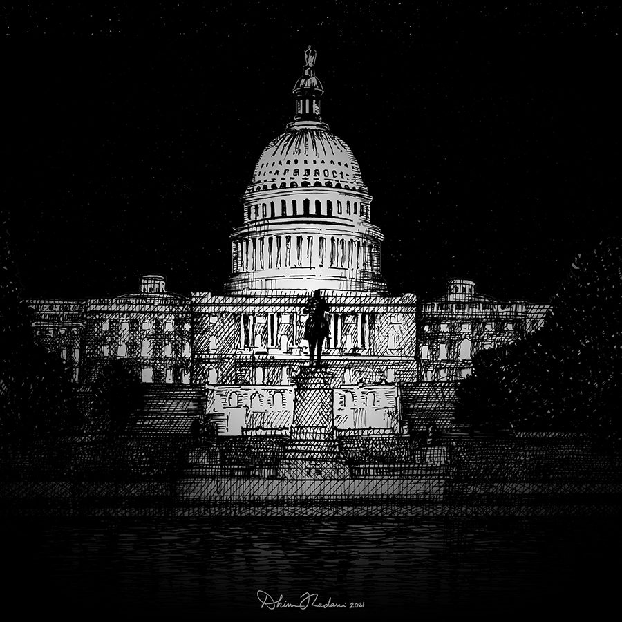 Drawing Of United States Capitol